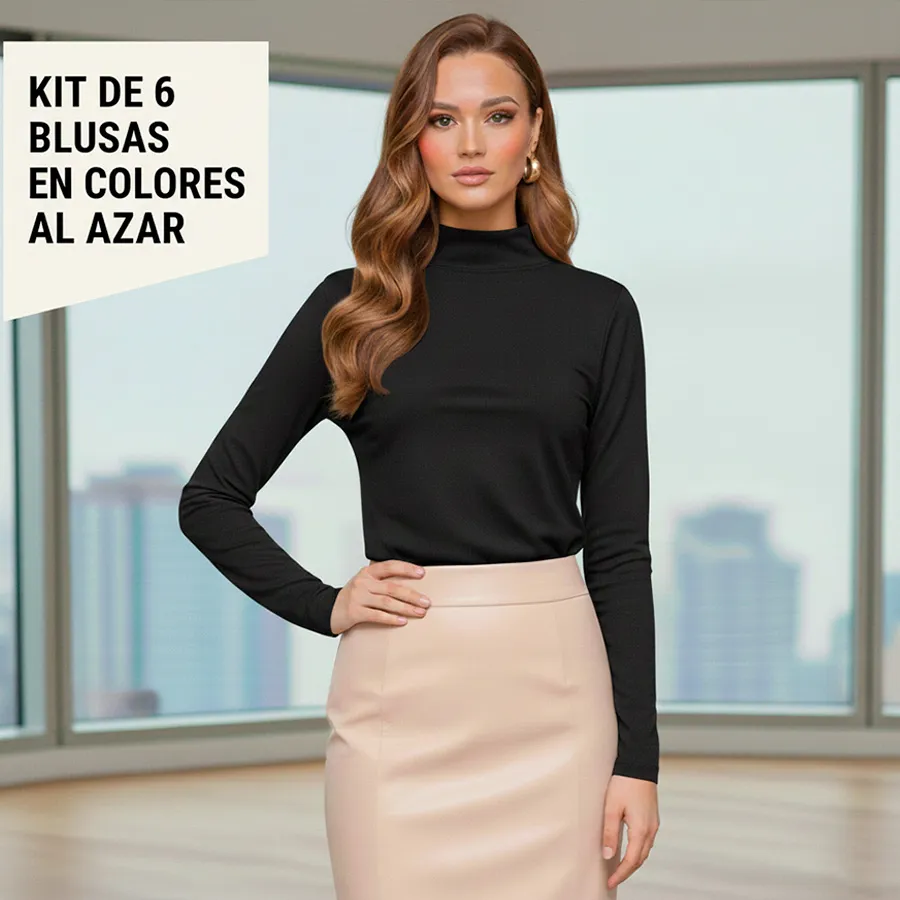 POLO-UNI-N KIT DE 6 BLUSAS 8042